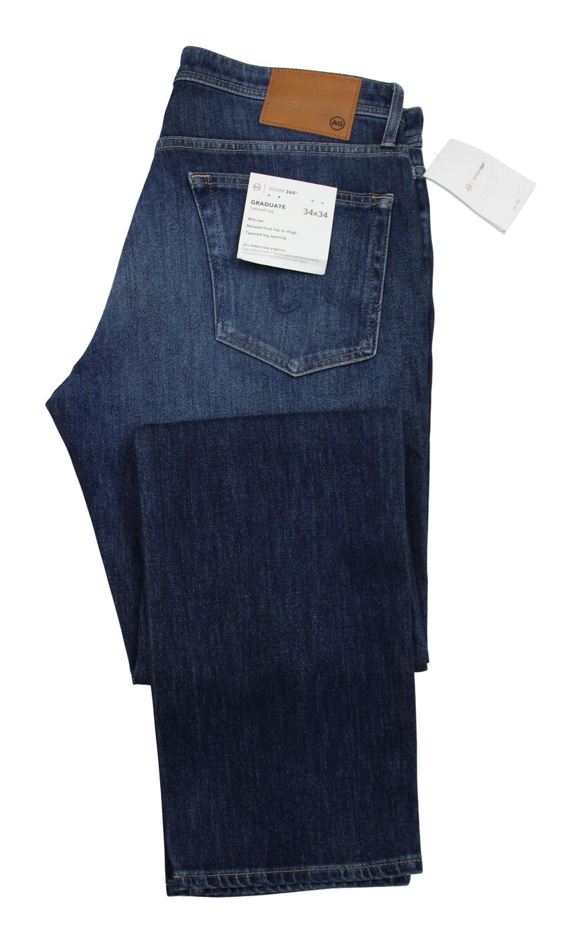 AG Adriano Goldschmied Graduate Jeans 34x34 Bellingham 360 Relaxed Tapered Leg